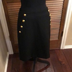 NWOT Black Loft Skirt